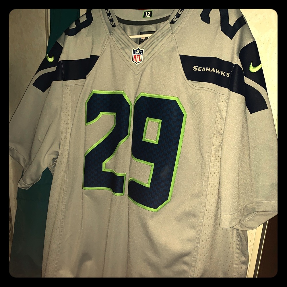 Authentic stitched Seahawks jersey
